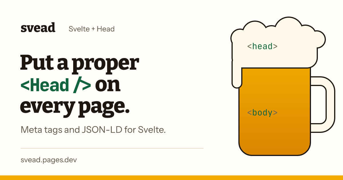 Svead: put a proper Head on every page